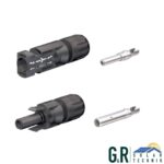 Stäubli MC4 Buchse + Stecker im Set ein Paar DC Steckverbinder für 4 bis 6mm² PV-KST4/6II-UR