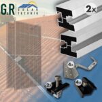 Dachhalterung für Balkonkraftwerk mit 2 Modulen