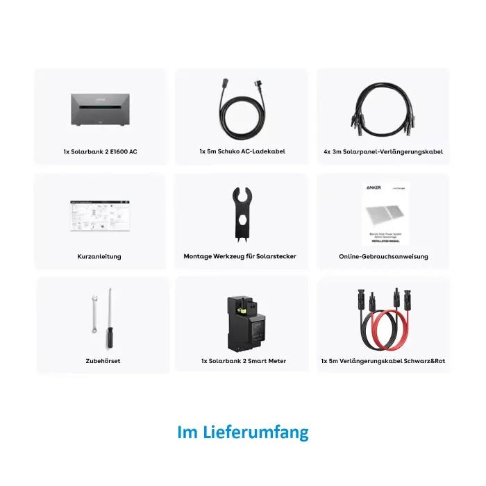 Anker SOLIX Solarbank 2 E1600 AC Speicher 1.6kWh inkl Smart Meter – Bild 3