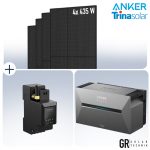 Balkonkraftwerk Set mit Anker Pro 3 & Trina 435W Modulen