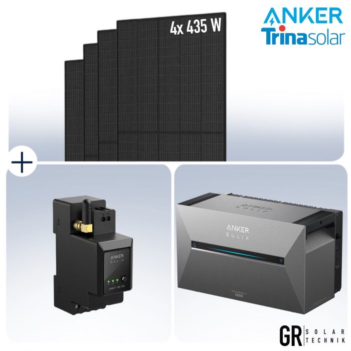 Balkonkraftwerk Set mit Anker Pro 3 & Trina 435W Modulen – Bild 1