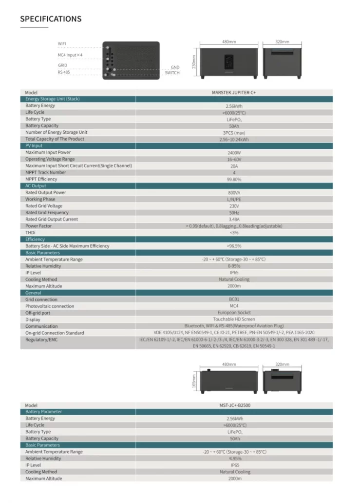 Marstek Jupiter-C Plus 2,56 kWh LiFePO4 Erweiterungsakku – Bild 5